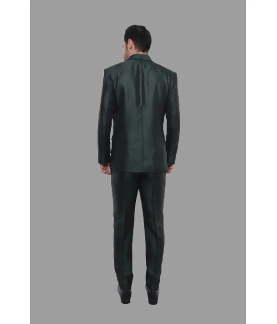 DKGF Fashion - Green Polyester Regular Fit Mens 2 Piece Suit ( Pack of 1 ) - None