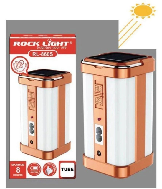 Rock Light Above 50W Emergency Light Solar Four Tube - Pack of 1