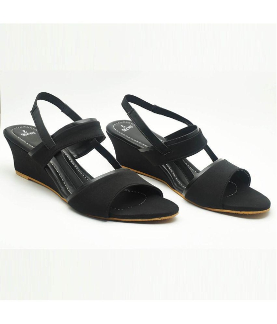 Dream Makers - Black Womens Sandal Heels - None