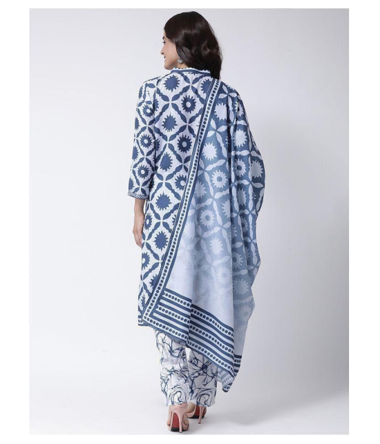 Hangup Blue Chanderi Dupatta