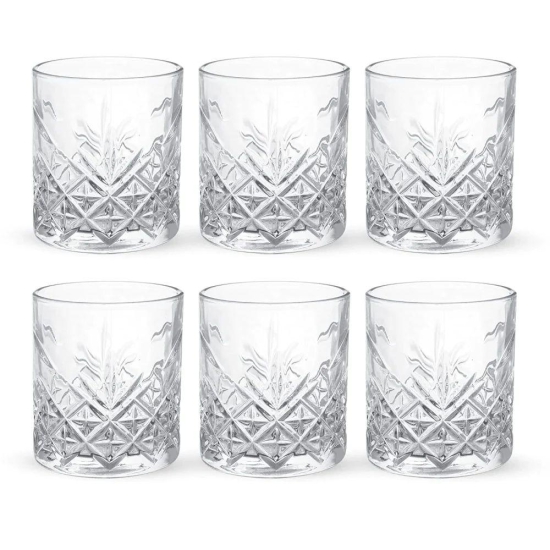 Treo Barley 225 ML Juice Tumbler | Transparent | Set of 6 Pcs