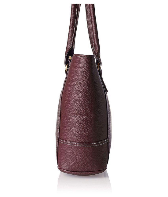 Fostelo - Maroon  PU Shoulder Bag - Maroon