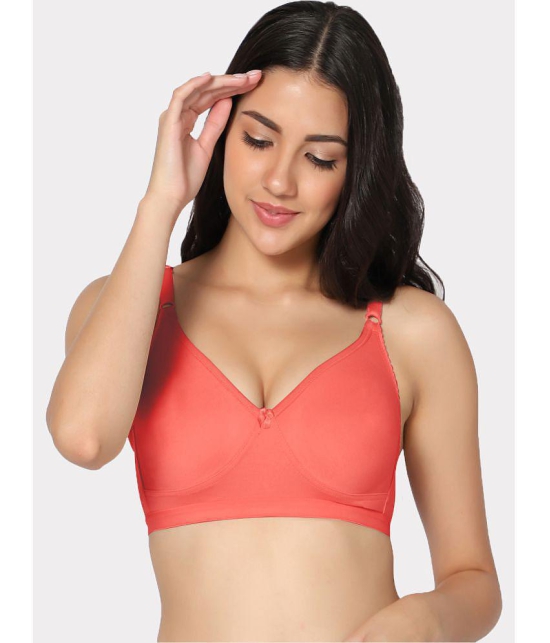 IN CARE LINGERIE - Red Cotton Non Padded Women''s T-Shirt Bra ( Pack of 1 ) - None