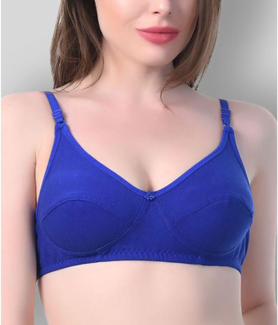 Kiran Enterprises - Multicolor Cotton Blend Non Padded Womens Everyday Bra ( Pack of 3 ) - None