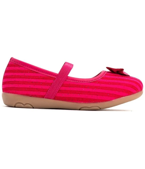 Bonito By KHADIM Synthetic Leather PVC Sole Trimming Magenta Casual Casual Shoe For Girls - None