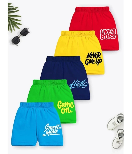 Trampoline - Multi Cotton Blend Boys Shorts ( Pack of 5 ) - None