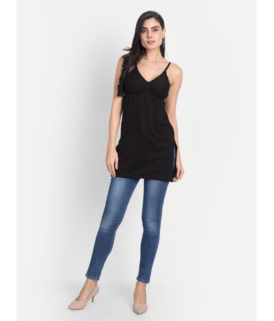 AIMLY Cotton Camisoles - Black Single - None