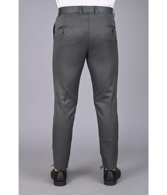 MANCREW Grey Regular Formal Trouser ( Pack of 2 ) - None