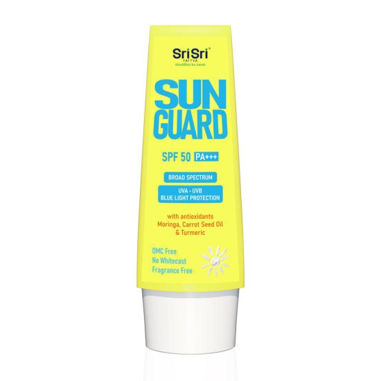 Sunscreen - SPF 50 PA+++ Sunguard Broad UVA UVB Blue Light Spectrum  (50 g)