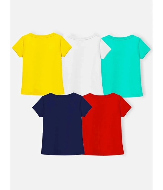 Trampoline Multi Cotton Girls T-Shirt ( Pack of 5 ) - None