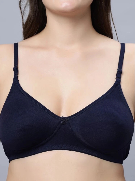 IN CARE LINGERIE Navy Blue Cotton Lightly Padded Womens Everyday Bra ( Pack of 1 ) - None