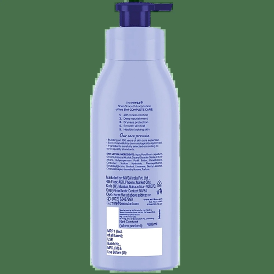 Nivea Body Milk Shea Smooth, 400 ml