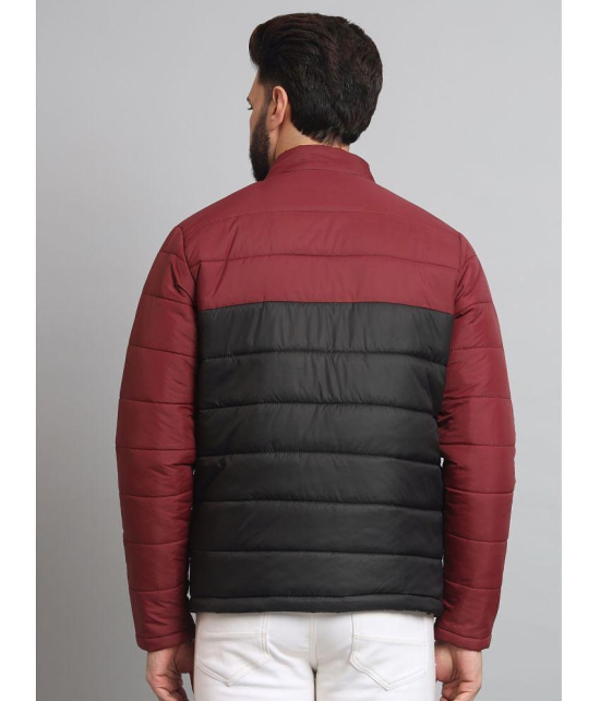 MXN Polyester Mens Quilted & Bomber Jacket - Maroon ( Pack of 1 ) - None