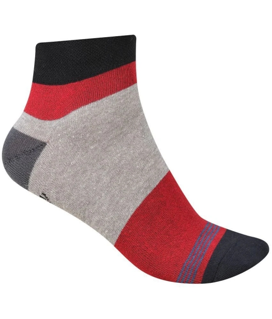 Dollar - Cotton Mens Striped Multicolor Ankle Length Socks ( Pack of 5 ) - Multicolor