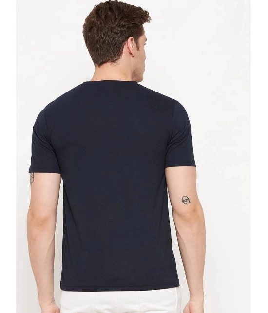 Lycos - Navy Cotton Blend Regular Fit Mens T-Shirt ( Pack of 3 ) - None