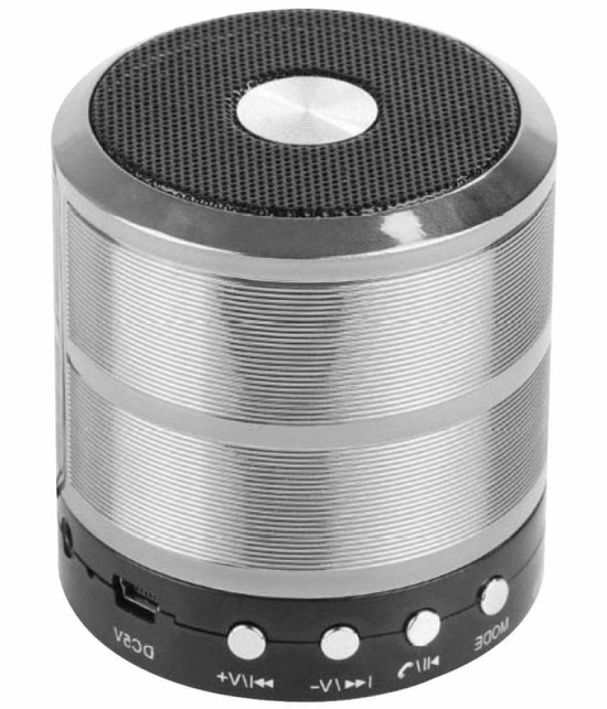 Neo 887 MINI 5 W Bluetooth Speaker Bluetooth v5.0 with USB Playback Time 2 hrs Silver - Silver