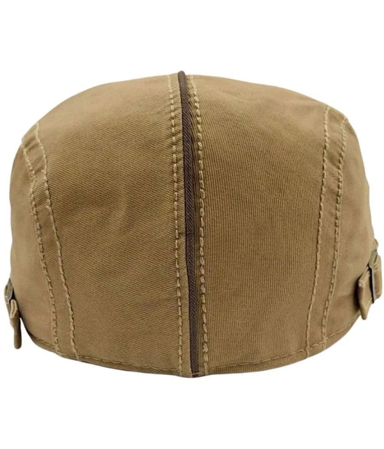 Zacharias Beige Cotton Mens Cap ( Pack of 1 ) - Beige