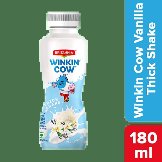 Britannia Winkin Cow Vanilla, 180 Ml