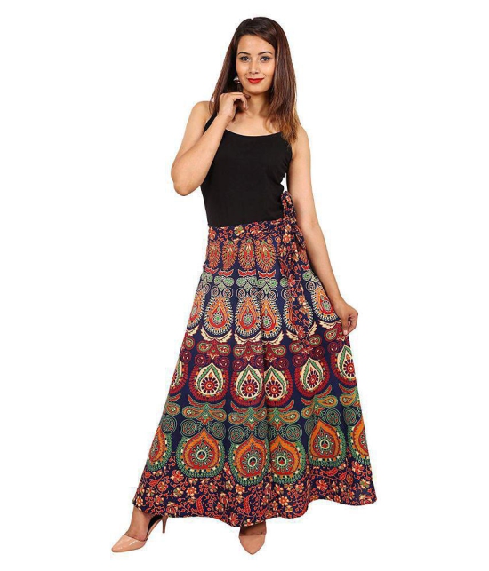 Rangun Cotton A-Line Skirt - Multi Color - 33-36