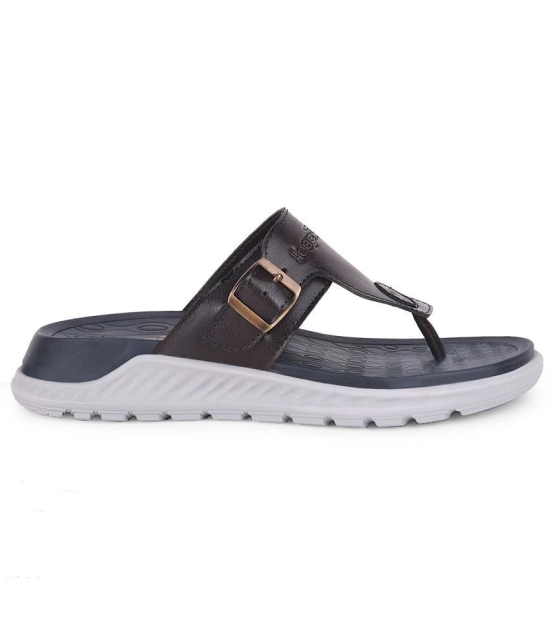 Liberty Brown Mens Thong Flip Flop - None