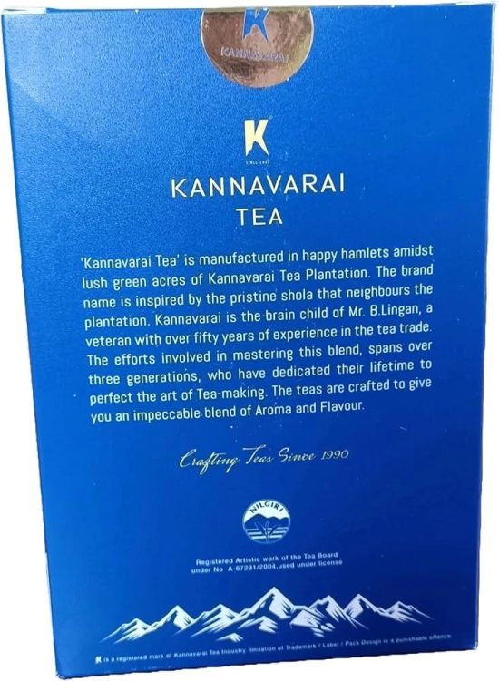 Ooty Kannavarai Tea Estate Black Tea Powder - Finest Ooty Tea for a Perfect Brew from Nilgiri Hills