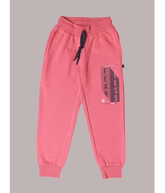 NEUVIN Pink Fleece Boys Trackpant ( Pack of 1 ) - None