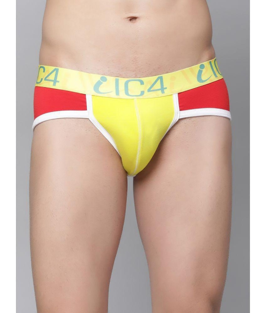 IC4 - Multicolor Cotton Blend Mens Briefs ( Pack of 2 ) - M