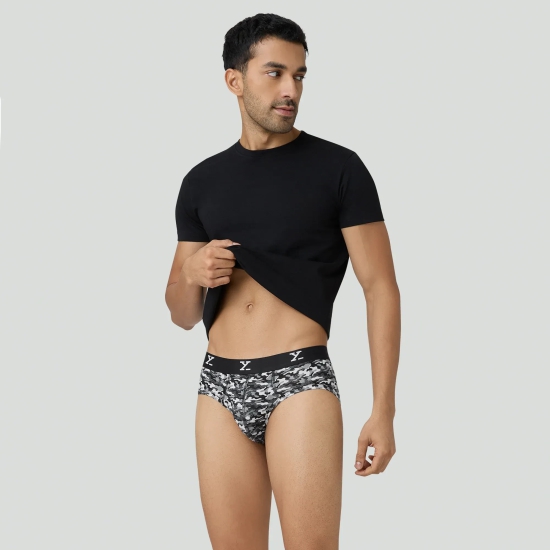 Shuffle Modal Briefs Camouflage Grey S