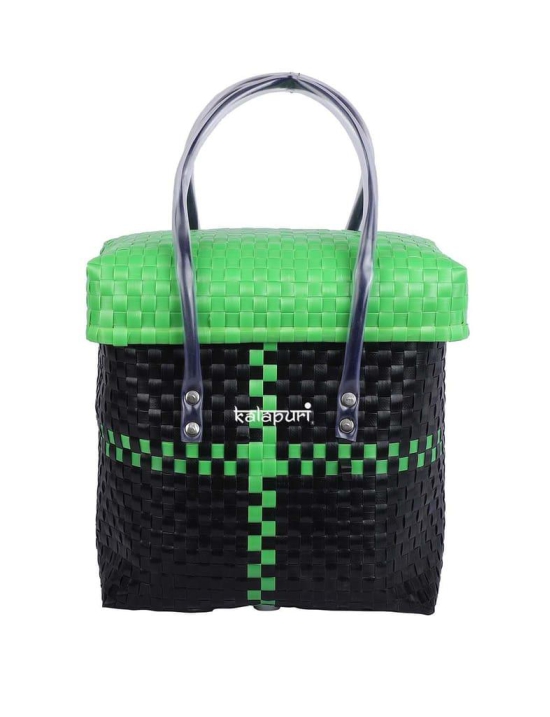 Green & Black Grocery Lid Basket