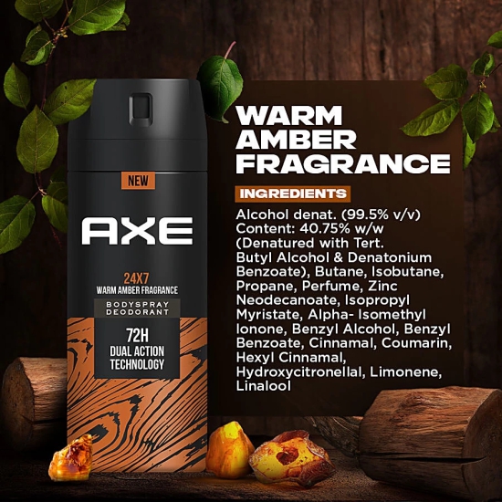 Axe Recharge 24X7 Long Lasting Deodorant Body Spray- For Men, 150 Ml