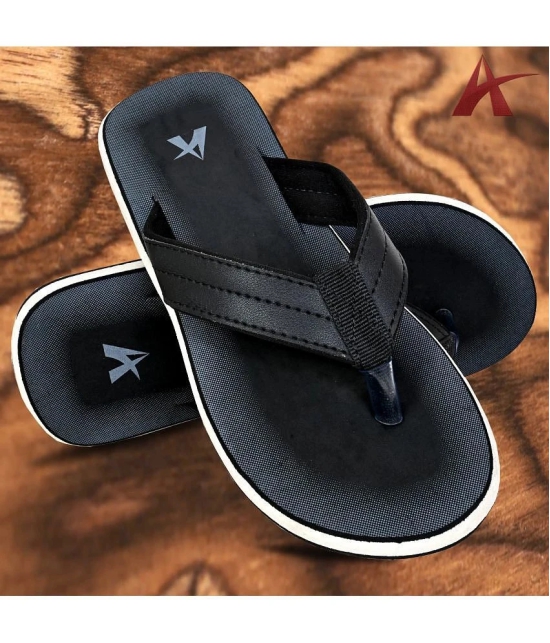 Altek Black Mens Thong Flip Flop - None