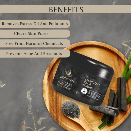 SHREE ENTERPRISE Activated Charcoal Anti-pollution Face Care - Charcoal Face Scrub & Face Wash, 50 gm Each (Combo of 2)