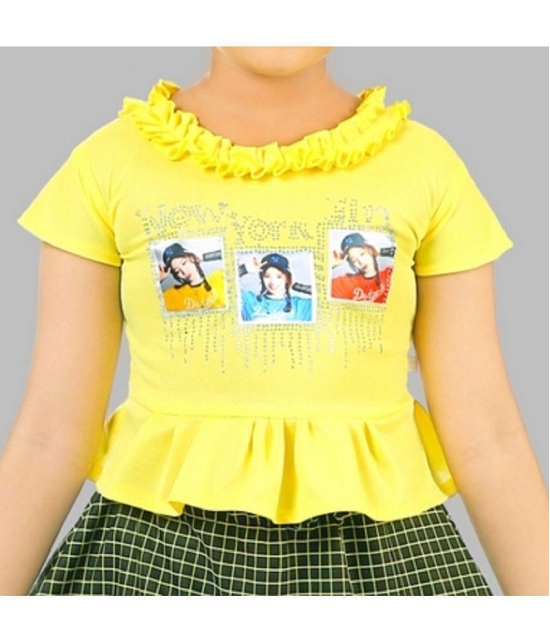 Pichkari - Multicolor Cotton Blend Girls Top With Skirt ( Pack of 1 ) - None