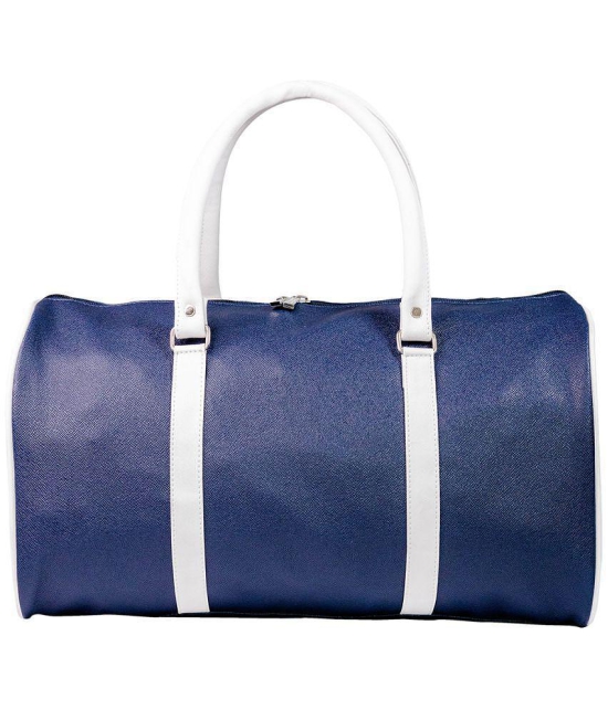 Man Arden - Blue Leather Duffle Bag - Onesize