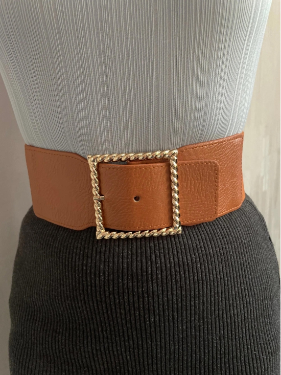 Runway Wrap Belt-Dark Brown