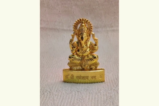 Ganesha Standee-2 Inches / Gold