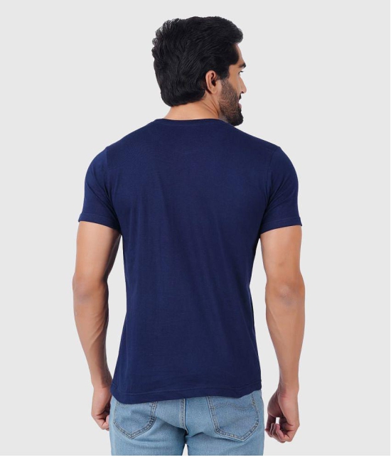 ferocious - Navy Cotton Regular Fit Men's T-Shirt ( Pack of 1 ) - None