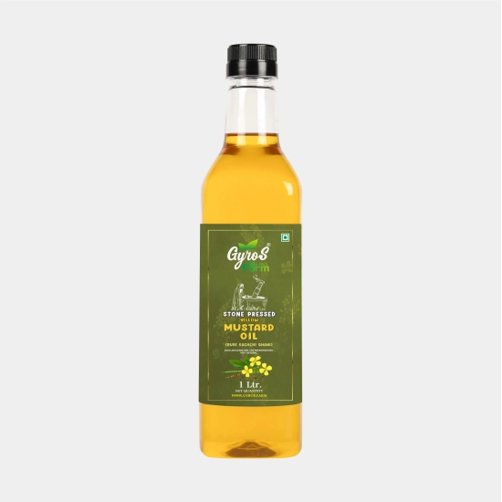 Stone Pressed Yellow Mustard Oil-1 L Plastic Bottle