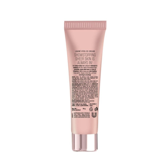 Lakme 9to5 CC Cream with SPF30 PA++ - Bronze |Enriched with 3% Niacinamide | Conceals Dark Spots| Brightens Skin |Lightweight Moisturizer + Foundation |30 g