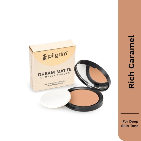 Rich Caramel Matte Finish Compact Powder