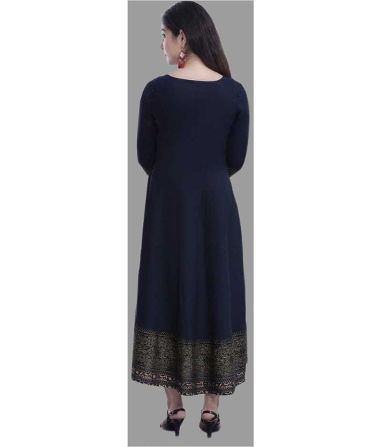 SIPET - Blue Rayon Womens Anarkali Kurti ( Pack of 1 ) - None