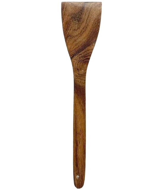 Dynore Brown Wood Flipper Spatula ( Pack of 1 ) - Brown