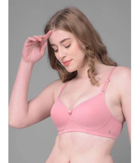 Dollar Missy Pink Cotton Heavily Padded Womens T-Shirt Bra ( Pack of 1 ) - None