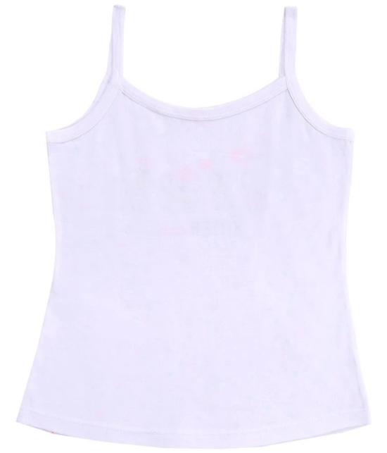 Bodycare Girls Vest Dori Neck Sleeveless Pack Of 3-White. - None