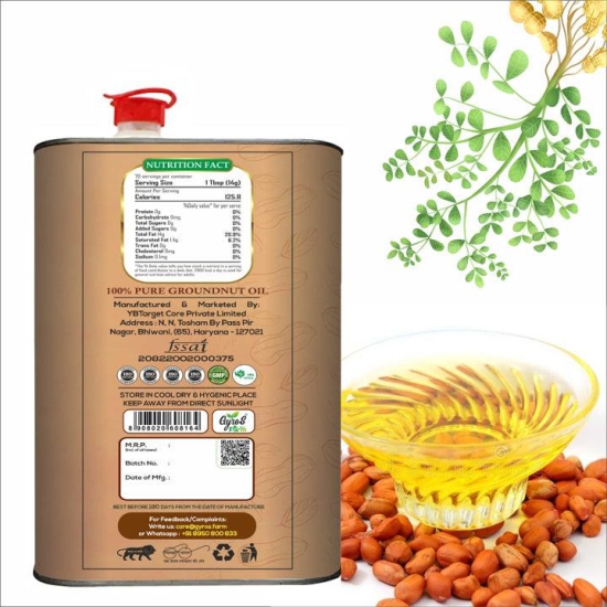 Stone Cold Pressed Groundnut and Sesame Oil Combo | 5L + 5L | zero Adulteration | Sieve Filtered-5 Liter + 5 Liter