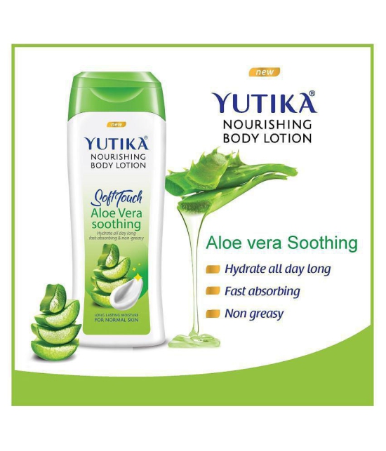 yutika Nourishing Soft Touch Aloe Vera Soothing Body Lotion ( 300 mL Pack of 2 )