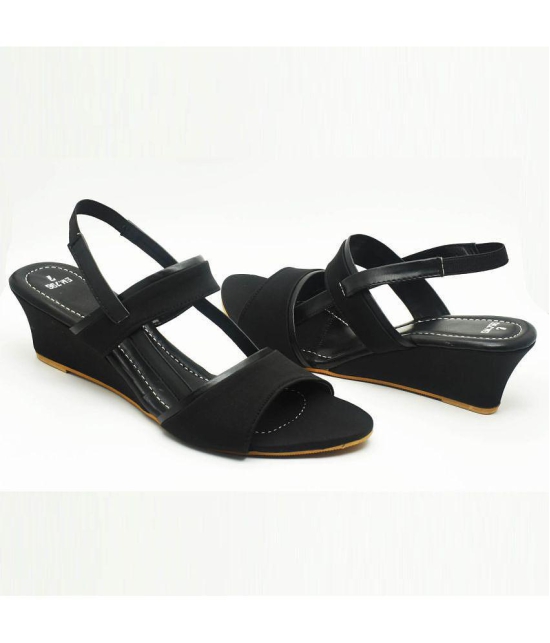 Dream Makers - Black Womens Sandal Heels - None