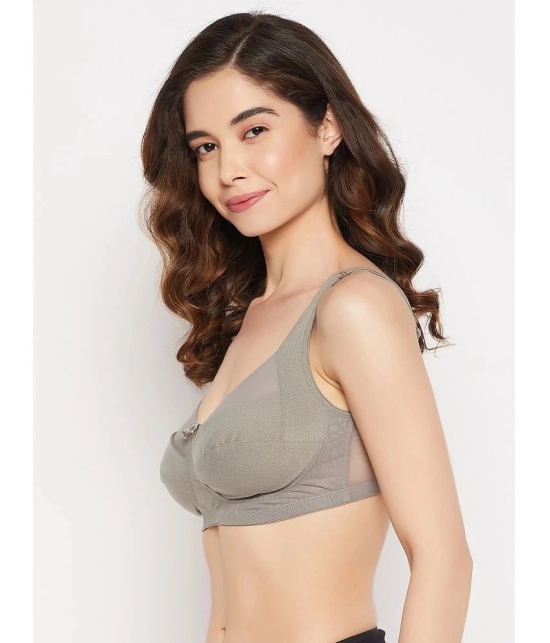 Clovia - Grey Melange Cotton Non Padded Womens Everyday Bra ( Pack of 1 ) - None