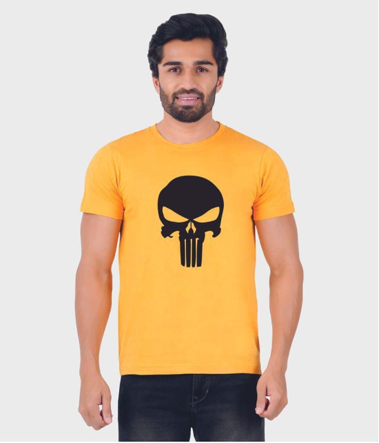 ferocious - Yellow Cotton Regular Fit Men's T-Shirt ( Pack of 1 ) - None