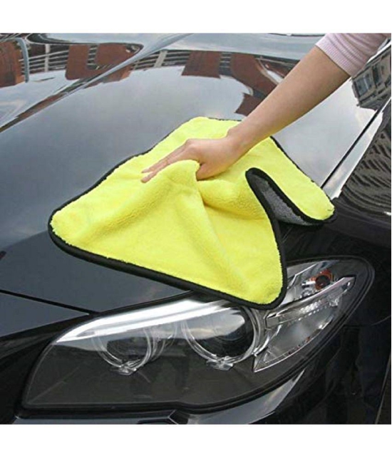 Penyanâ?¢ Heavy Microfiber Cloth 800 GSM, Size 30 x 45 cm, Pack of 2, for Car Cleaning and Detailing, Double Sided, Extra Thick Plush Microfiber Towel Lint-Free